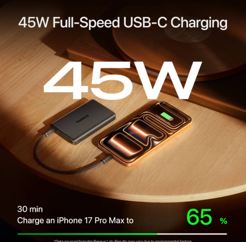 Baseus PicoGo AM52 Qi2.2
Magnetic Power Bank
10000mAh 45W