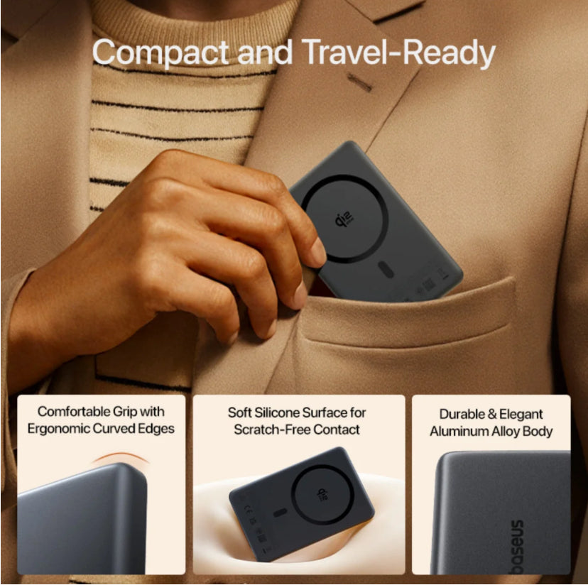 Baseus PicoGo AM52 Qi2.2
Magnetic Power Bank
10000mAh 45W
