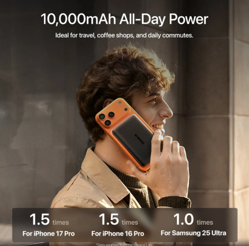 Baseus PicoGo AM52 Qi2.2
Magnetic Power Bank
10000mAh 45W